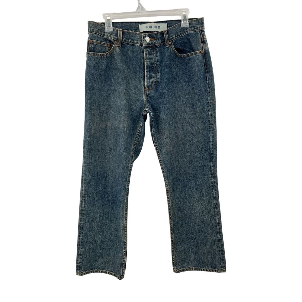 Gap Women's Bootcut Jeans 10A 100% Cotton Vintage 2002 Ankle Length Blue Denim